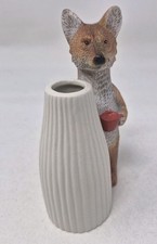 Next Woodland Vase - Fox - Miniature Vase - 12cm tall