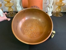 Heavy Vtg Copper Colander
