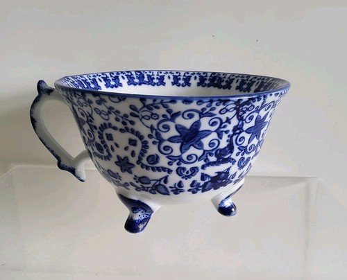 Joyye blue floral footed mug - 3,