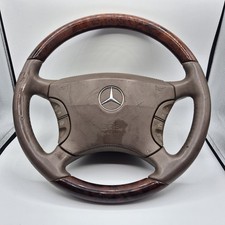 Mercedes S Class W220 Steering Wheel Brown Leather & Wood