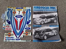 Vintage 1999 Tamiya Ford Focus WRC Used Decals/Manual (58241)