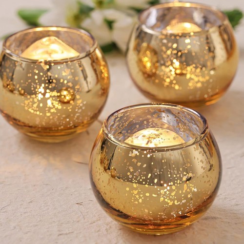 6pcs gold glass tea - gold,