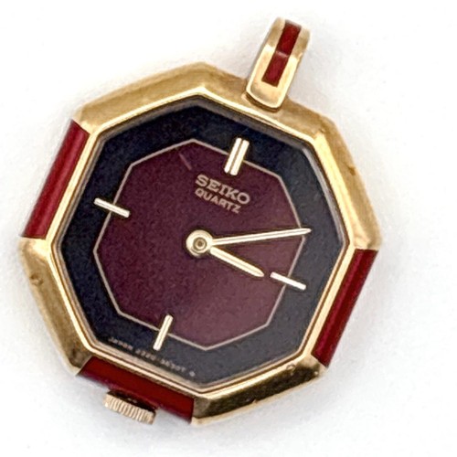 Seiko quartz pendant watch - quartz,