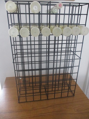 Button tube storage rack - storage,