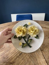 Franklin Mint - The yellow Roses Of Capodimonte  Collector Plate - (VGC)