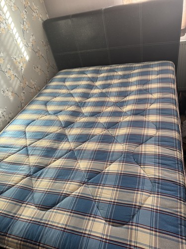 Double 4ft6 black faux - uk,