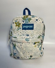 JanSport Superbreak Backpack Retro Floral Hummingbird School College Festival