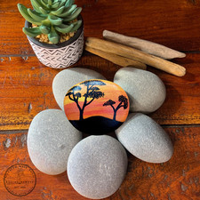 6 X  Large Pebbles for Painting 2-3 inch Painting Rocks and Stones Arts & Crafts