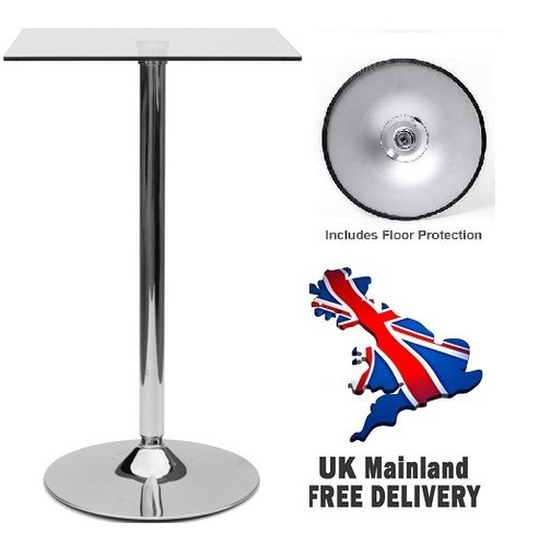 Square glass table exhibition - table,