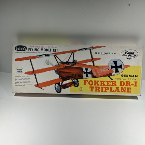 Guillow fokker 1 triplane - fokker, dr-1