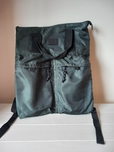 Green nylon backpack - nylon,