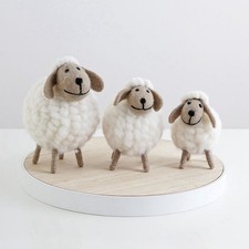 Wool Felt Sheep Desktop Decor