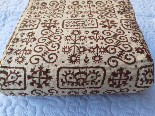 Reversible cotton bedspread - cotton,