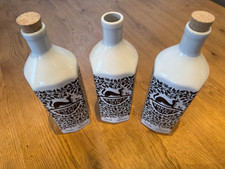 Forest Gin Collectible Wade Ceramic Empty 70cl Bottles x 3 Low Batch - Excellent