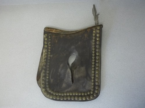 Horse hames cover with brass