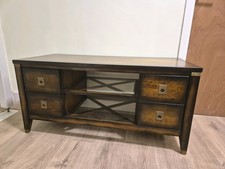 M&S Hepworth Range Chestnut 4 Drawer Media Table. High Qual., VGC. Delivery Poss