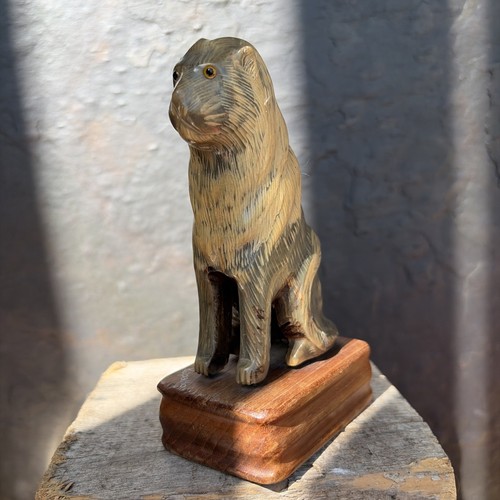 Vintage hand carved - vintage, antler