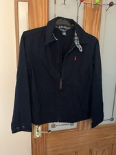 Polo Ralph Lauren Kids 10 / 12 Harrington Jacket Navy Canvas Coat Windbreaker