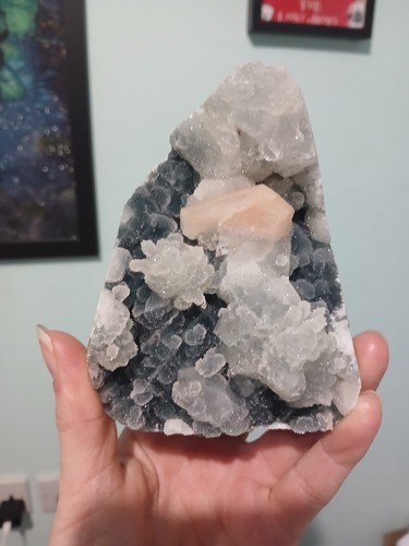 Blue chalcedony with - blue,