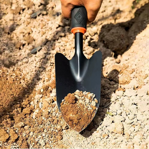 Metal garden trowel ergonomic - trowel,