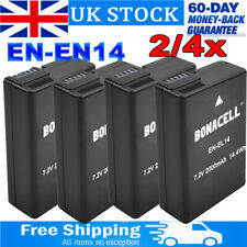 2/4pcs For Nikon EN-EL14 Battery For D5500 D5100 D5300 D5200 D3300 D3200 P7700