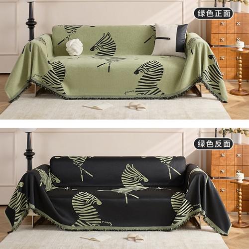 Zebra print sofa throw blanket - print,