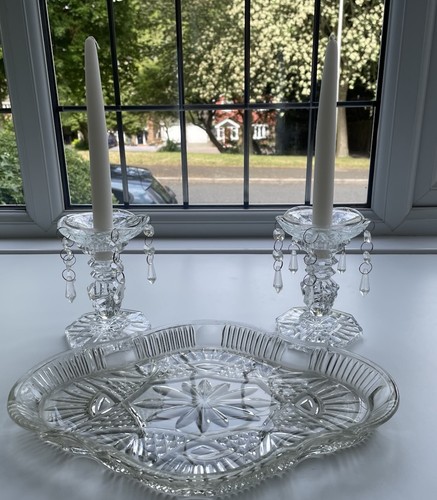 Vintage glass dressing table - vintage,