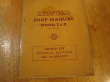 BEDFORD S AND R TYPE ELECTRICAL MANUAL WITH WIRING DRAWINGS IN GREAT CONDITION