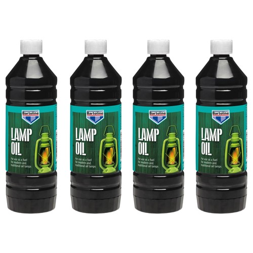 Bartoline clear lamp oil - 4x,