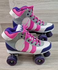 Rookie Deluxe Quad roller Skates Size UK 6 - Pink / White / Purple