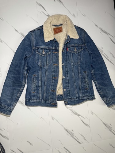 Levis denim sherpa jacket - sherpa,