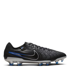 NIKE Mens Black & Blue Tiempo Legend 10 Pro FG Football Boots UK 7 NEW