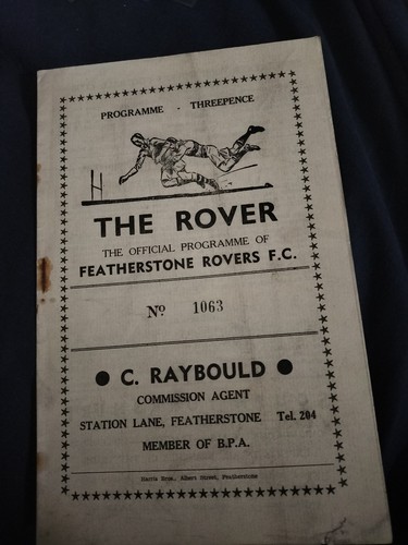 Vintage rugby league - vintage, programme