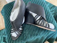 Vince Camuto Wedge Heel Black Gladiator Cage Style Sandals Size 6.5 EUR 40 BNWOT