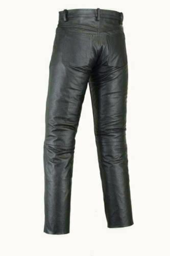 Genuine leather pant biker - pant,