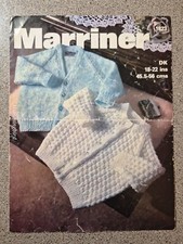 Marriner 1823 Original Baby Knitting Pattern Cardigans