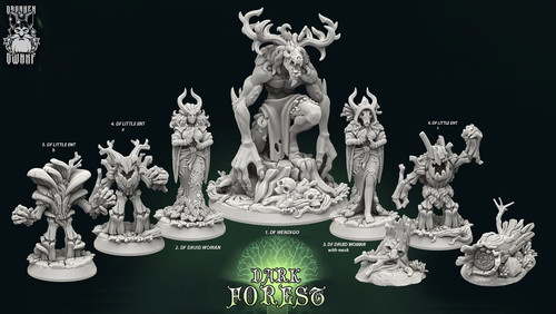 Dark forest part - forest, miniatures