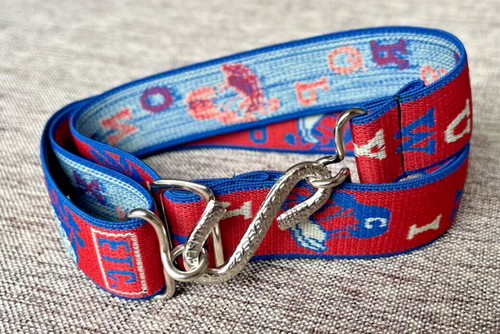Elasticated snake belt - elasticated, blue