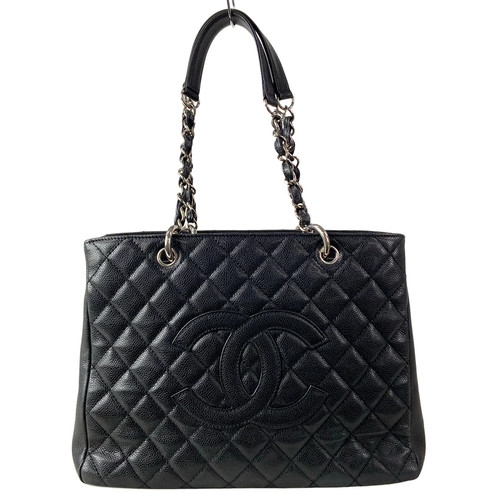 Chanel gst chain tote black - chanel,