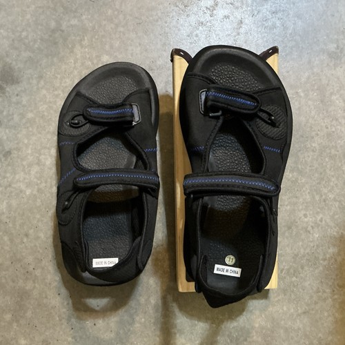 Men sport sandals - sport, black/blue