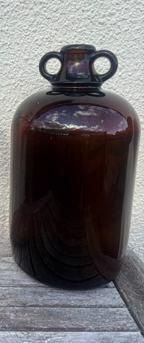 Demijohn brown glass - brown,