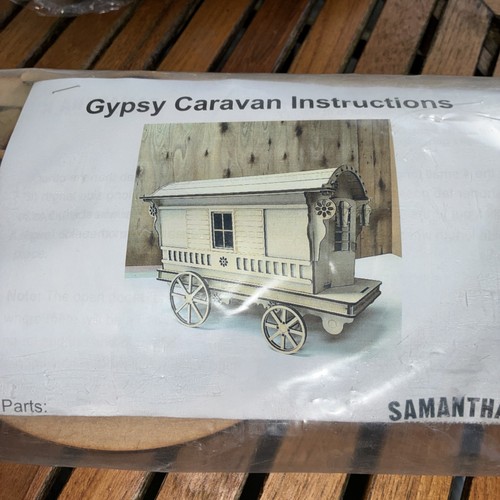 Wooden caravan assembly kit - assembly,
