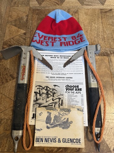 Antique climbing equipment ice - climbing,