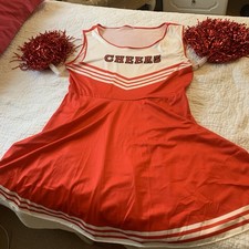 Red Cheerleader Cosplay