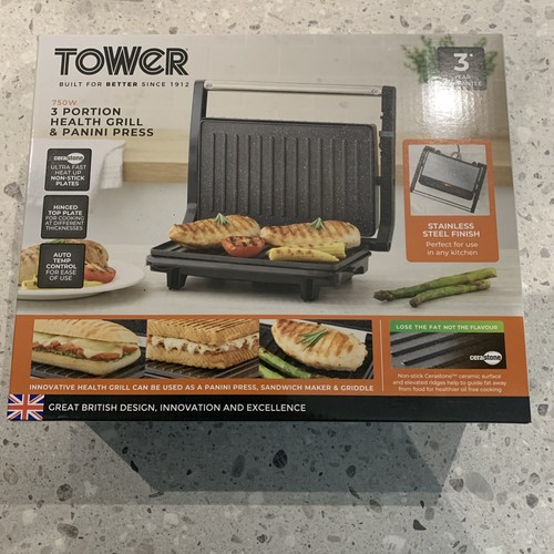 Tower grill and panini press - grill,