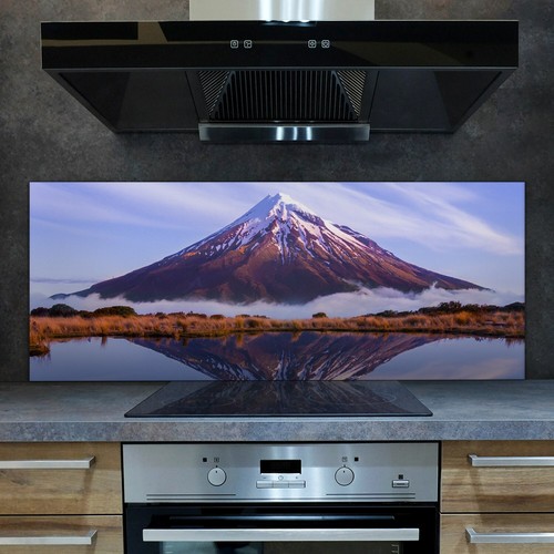 Glass kitchen splashback tile - kitchen,
