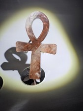 Fire Quartz Ankh With Stand