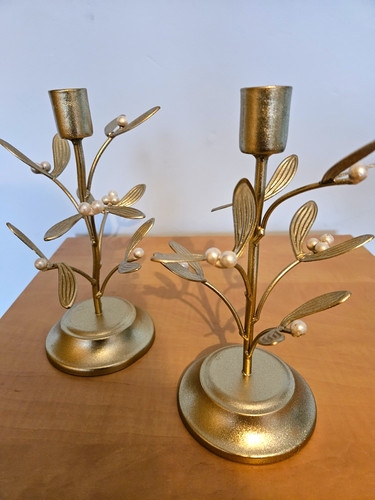 Pair gold metal effect - gold,