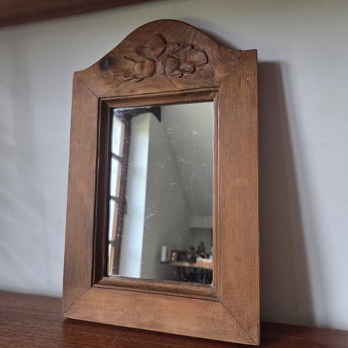 Vintage hand carved oak - vintage, wall