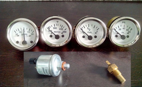 With oil temp sender - with, 52mm